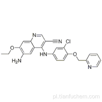 3-chinolinokarbonitryl, 6-amino-4 - [[3-chloro-4- (2-pirydynylometoksy) fenylo] amino] -7-etoksy-CAS 848139-78-6